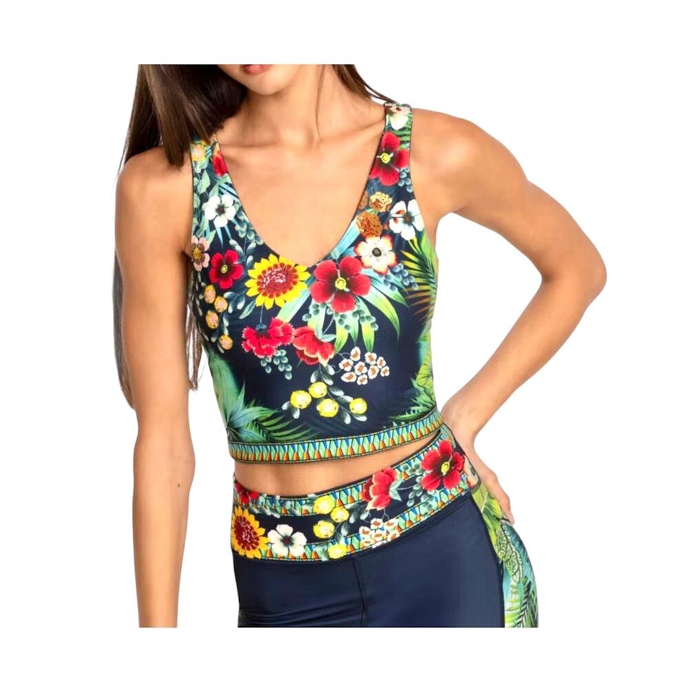 new Johnny Was Otti Bee Birdie large reversible compression tank TS 3447
